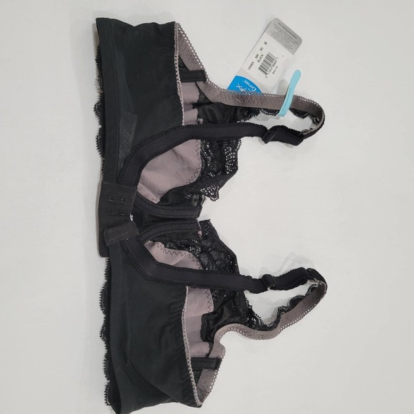 Playtex Love My Curves Beautiful Lace Black Bra Lingerie NWT $42 36C - Picture 7 of 10